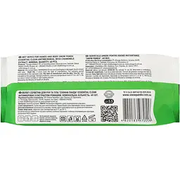 Вологі серветки Сніжна Панда Essential Clean Ромашка, 60 шт. - мініатюра 2