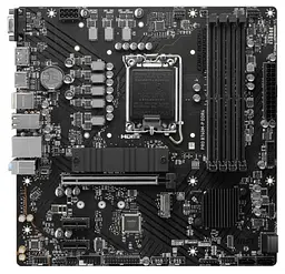 Материнська плата LGA1700, MSI PRO B760M-P DDR4, B760, 4xDDR4, Int.Video(CPU), 4xSATA3, 2xM.2, 1xPCI-E 16x 4.0, 2xPCI-E 1x 4.0, ALC897, RTL8111H, 4xUSB3.2/8xUSB2.0, VGA/HDMI/DP, MicroATX - мініатюра 2