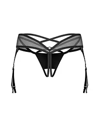 Стрінги Obsessive Dominna otwarte L/XL (чорний) - мініатюра 4