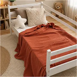 Плед дитячий MirSon Pure Muslin Terracotta 90х110 см (2200013892939) - мініатюра 7