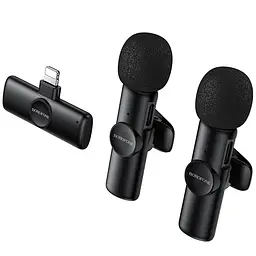 Петличний бездротовий мікрофон Borofone BFK16A Winner dual-mic Type-C Black - мініатюра 5