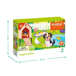 Дитячий пазл "Песик і курчата" DoDo Toys 300681, 30 елементів - мініатюра 5