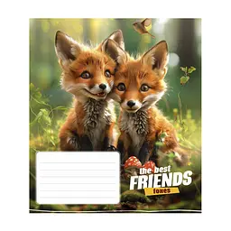 Зошит Школярик The best friends 12 аркушів клітинка (012-3434K), в асортименті - мініатюра 5