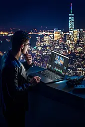 Ноутбук ASUS Zenbook Pro 16X UX7602ZM-ME026W 16 4K OLED/Intel i7-12700H/16/1024F/NVD3060-6/W11/Black (90NB0WU1-M007N0) - мініатюра 2