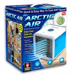 Портативний кондиціонер 4 в 1 Rovus Arctic Air з підсвічуванням / мінікондиціонер