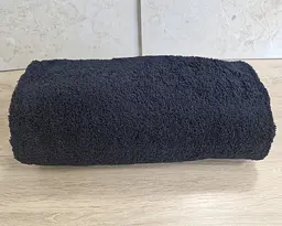 Рушник турецький махровий однотонний Zeron 70х140 Black щільність 500 г/м2 - мініатюра 4
