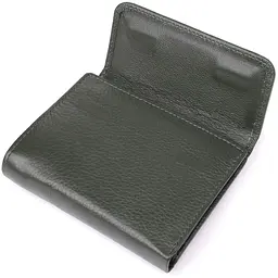 Жіночий гаманець середнього розміру із натуральної шкіри ST Leather 23074 зелений - мініатюра 5