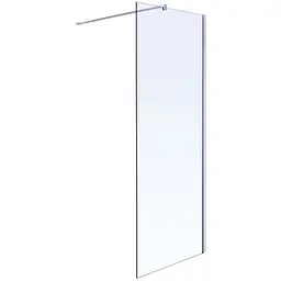 Душова стінка Volle Walk-In 100x190 + профіль + кріплення 18-08-100+18-01-01+18-05D-100, прозорий