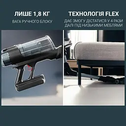 Вертикальний пилосос Rowenta X-Force Flex 16.60 Animal Aqua RH9C71E0 [168768] - мініатюра 7