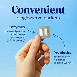 Пробіотики з ферментами для роботи кишківника Enzymedica Probiotics and Enzymes for Regularity 30 вегетаріанських капсул - мініатюра 3
