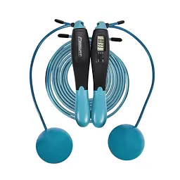 Скакалка для боксу EasyFit TwinRope 2,8 м чорний-зелений