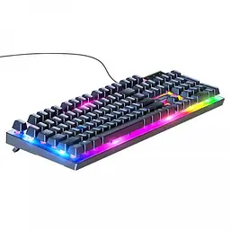 Клавіатура + миша дротова Hoco GM18 Luminous Black - мініатюра 2