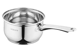 Ківш Ardesto Gemini Gourmet, зі скляною кришкою, нержавіюча сталь, 1,6 л (AR1916GSS) - мініатюра 3