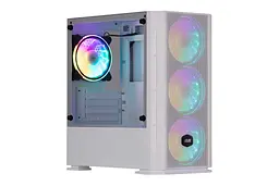 2E Gaming Корпус Calleo GB700W без БЖ 2xUSB3.0, 1xUSB2.0, 4x120мм ARGB, VGA 320мм, LCS ready, контролер з пультом, TG Side Window, mATX, білий