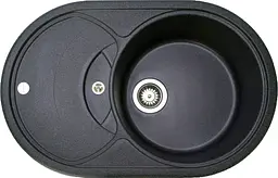 Кухонна мийка Adamant Shell 770x495x200 графіт 254223, Графіт