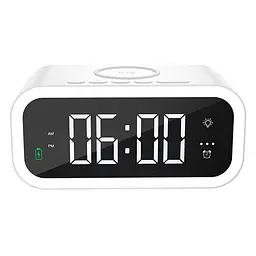 БЗП WIWU Wi-W015 2 in 1 Time Wireless Charger White - мініатюра 3