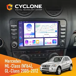 Штатна магнітола Mercedes-Benz ML-Class (W164) 2005-2011 Cyclone C9-011 4x64, DSP Cyclone (НФ-00007342) - мініатюра 2