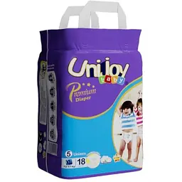 Підгузки Unijoy Premium XL 12-17 кг 18 шт. - мініатюра 2
