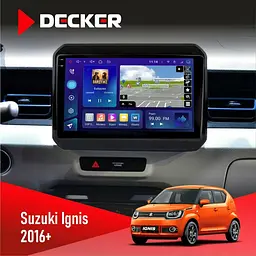 Штатна магнітола Suzuki Ignis 2016+ Decker D9-009 4x64, DSP, 4G, 2k Decker (НФ-00008429)