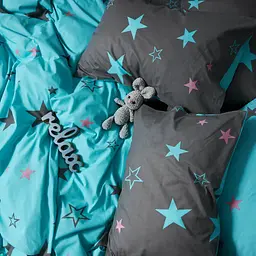 Комплект постільної білизни Moon&Star Бязь Gold Люкс Starry Skies King Size 220x240 наволочки 4х50х70 - мініатюра 2