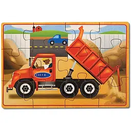 Пазл Melissa & Doug Будівельні машини набір з 4 пазлів в коробці (MD3792) - мініатюра 6
