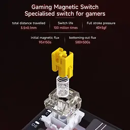 Ігрова магнітна клавіатура AJAZZ AK680 MAX / Три режими підключення / RGB / Magnetic Switch / 8К / Grey - мініатюра 4