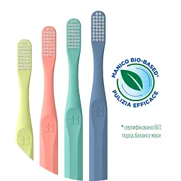 Зубна щітка GUM Classic Bio-Based Handle компактна середня бірюзова - мініатюра 6