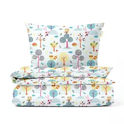 Дитяча постіль Cosas Colorful Forest без простирадла 110х140 см (ForestPlumbagoColor_140_2)