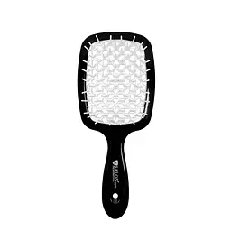 Щітка для волосся Salon Professional продувна 20 см SP0099 SL, Чорна з білим