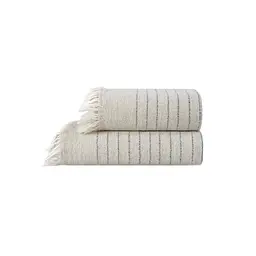 Рушник з льону Lotus Home - Line сірий 50x90 - мініатюра 8