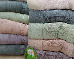 Набір турецьких махрових рушників Cestepe 50х90 6 штук + 70х140 6 штук Bamboo Floral - мініатюра 2