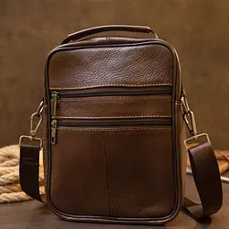 Чоловік шкіряний месенджер Vintage 20х25х6 см sum0013974 - мініатюра 7