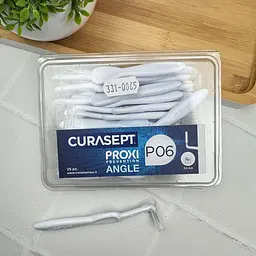 Міжзубний йоржик кутові Curasept Proxi Angle P06, ISO0 (0.6 мм, білий), 25 шт