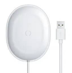 Бездротовий зарядний пристрій Baseus Jelly Wireless charger 15 W WXGD-02 White