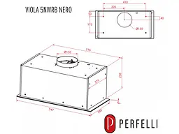 Витяжка вбудована Perfelli VIOLA 5NWRB NERO - мініатюра 7
