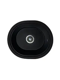 Кухонна мийка Adamant CIRCUM антрацит 500x425x180 мм, без крила 50 см