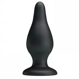 Анальная пробка LyBaile – Pretty Love Sturdy Silicone Anal Plug, 15.4х5.5 см, черная