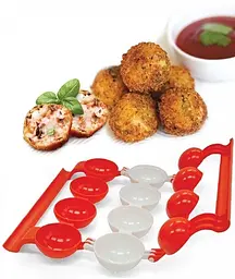 Форма для приготування фрикадельок із начинкою Stuffed Ball Maker, Kitchen Master Червоний 85830 - мініатюра 9