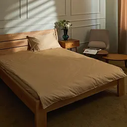 Наволочка MBM HOME Досвітня тиша сатин 50x75 см бежева (BL-P-24 WARM PEBBLE) - мініатюра 2