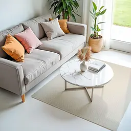 Підлогове двостороннє покриття CREAM та BEIGE 60х60 см*2 см (D) SW-00001846 - мініатюра 8