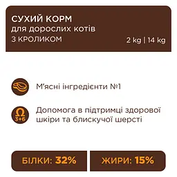 Сухий корм для котів Club 4 Paws Premium з кроликом 300 г - мініатюра 2