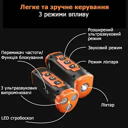 Ультразвуковий відлякувач собак з акумулятором B30 Black (17657) - мініатюра 4