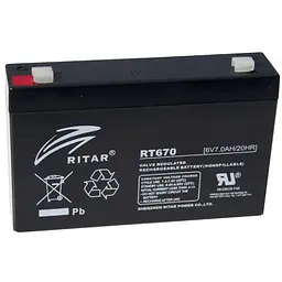 Батарея до ДБЖ Ritar RT670, 6V-7.0Ah (RT670)
