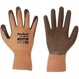 Рукавички захисні Bradas PERFECT GRIP BROWN латекс розмір 10 RWPGBR10