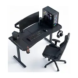 Комп'ютерний стіл GT Racer T-1452 Black (T-1452 (140x60x73) Black) - мініатюра 8