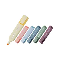 Набір маркерів Axent Highlighter 2537-A, 1-5 мм клиноп., 6 morandi (2537-60-A) - мініатюра 2