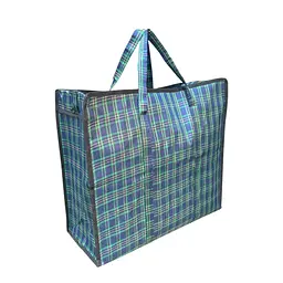 Сумка господарська №4 тканинна клітчаста на блискавці 54×47×29 см (1821926043) - мініатюра 6