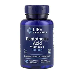 Пантотенова кислота, Pantothenic Acid 500 mg - 100 vcaps