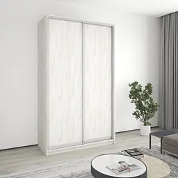 Шафа-купе дводверна MebelStar Стандарт AL 2ДСП 140x45x240 см Аляска сірий (MBS-3586)