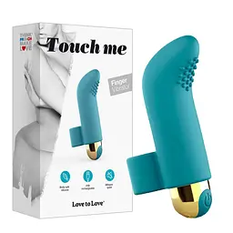 Вібратор на палець Love To Love Touch Me 8.6 см блакитний - мініатюра 4